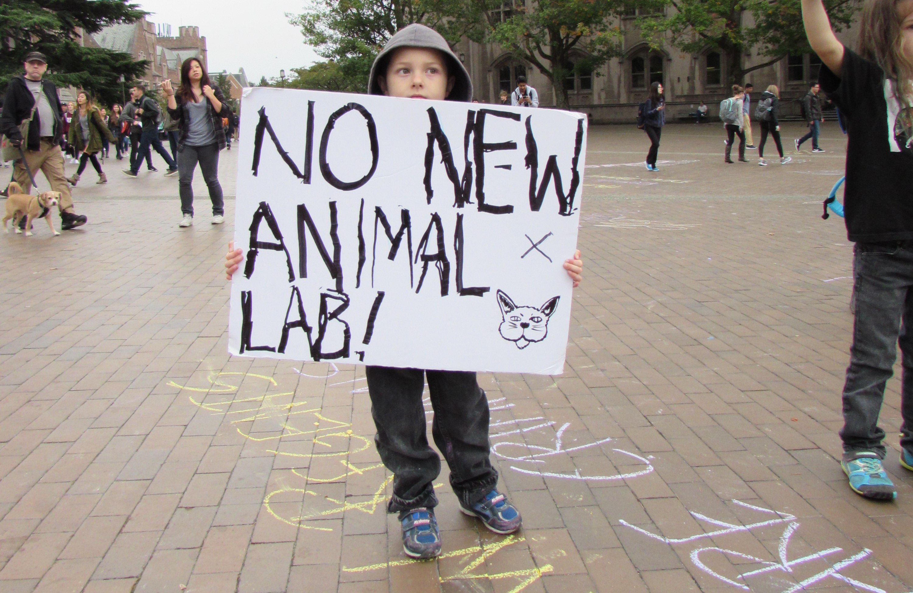 Dawgs Demonstrate Against Animal Testing