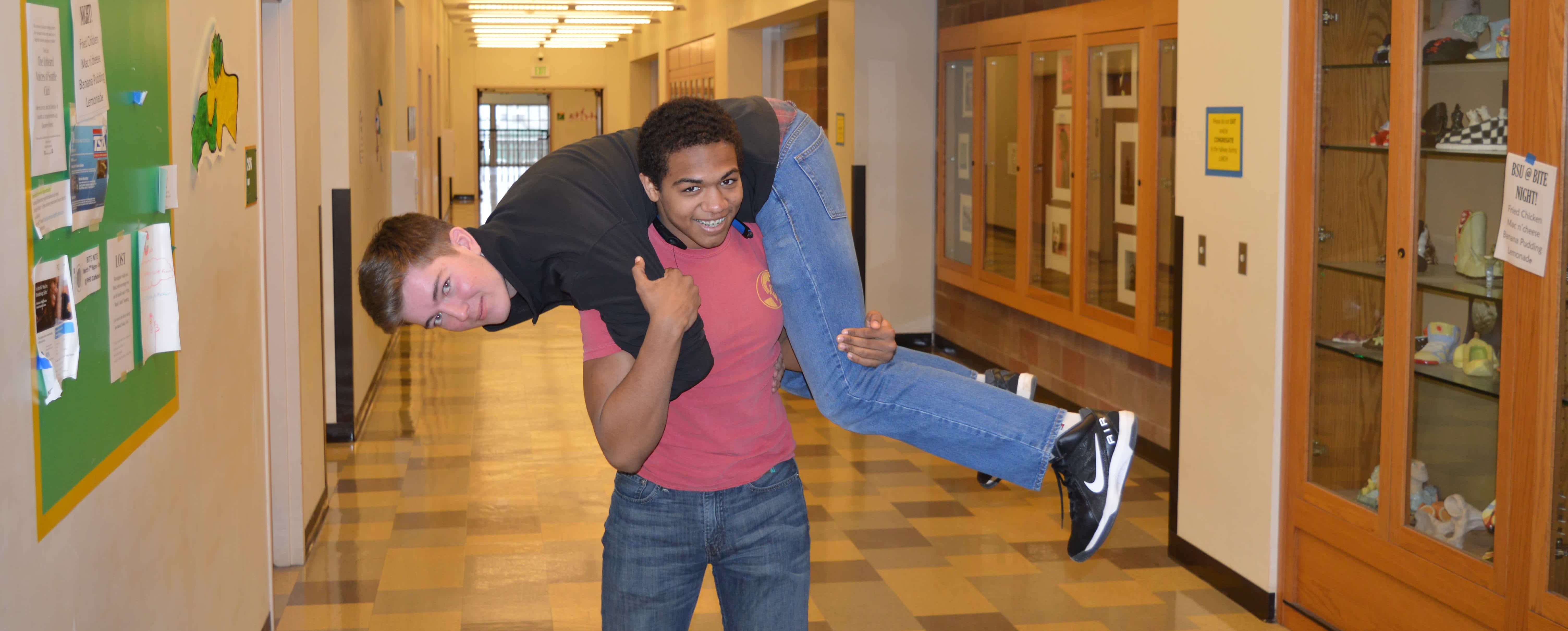 Two men, one singlet