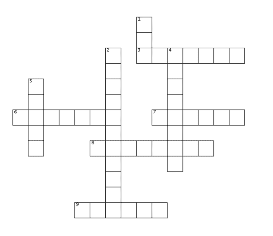 Crossword Answer Key